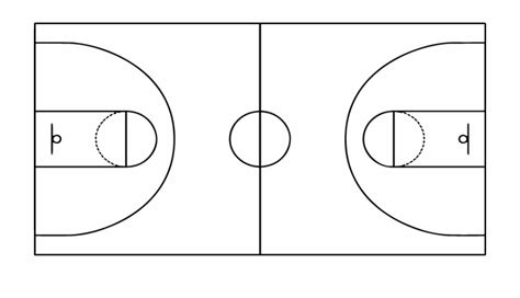 Free Basketball Court Clipart Black And White Download Free Basketball
