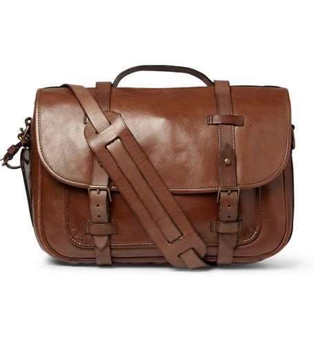 Leather mini bellport bucket bag. Polo Ralph Lauren Leather Messenger Bag in Brown for Men ...