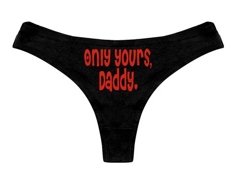 Only Yours Daddy Thong Panties Ddlg Clothing Sexy Slutty Cute Etsy Denmark