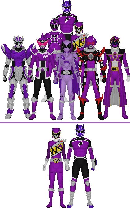 All Super Sentai And Power Rangers Violets By Taiko554 On Deviantart