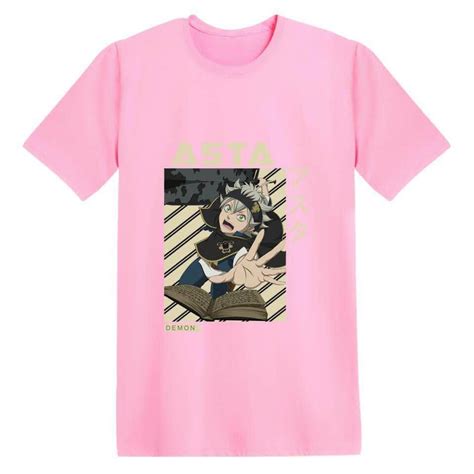 Black Clover Asta Tee Short Sleeve T Shirt 6 Colors Anime Merch Store