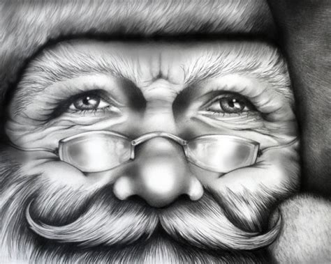 Skizze Bild Santa Claus Drawing Hard