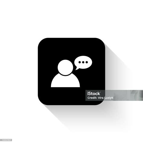 User Icon White Vector Icon With Shadow Stock Illustration Download