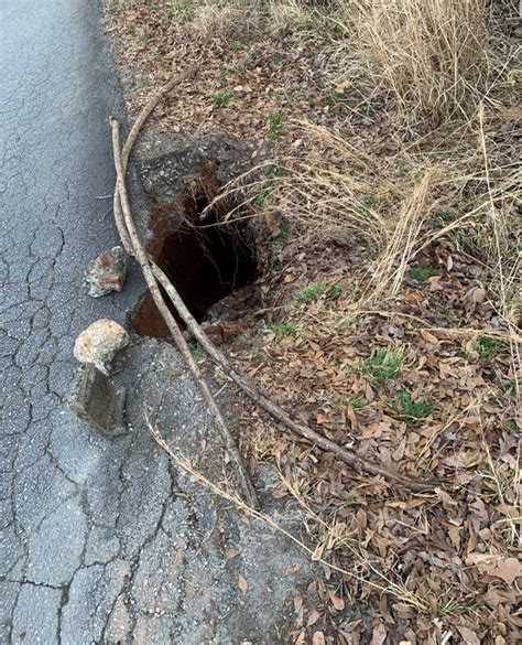 Small Sinkhole Discovered Sunday On Abc Drive In Cleveland Wrwh