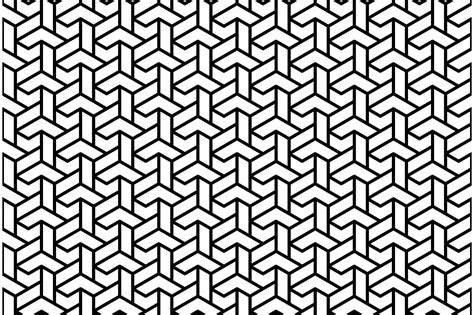 Seamless Vector Abstract Pattern With Black Lines Vector Graphics