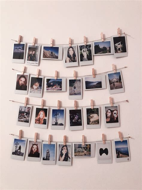 Follow Me On Ig ♡ Abouthilary Polaroids Diy Cheap Bedroom Ideas Room