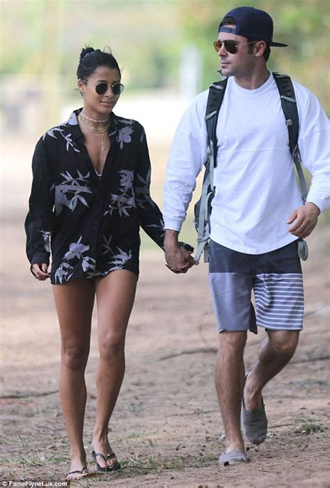 Zac Efron Walks Hand In Hand With Model Girlfriend Sami Miro During