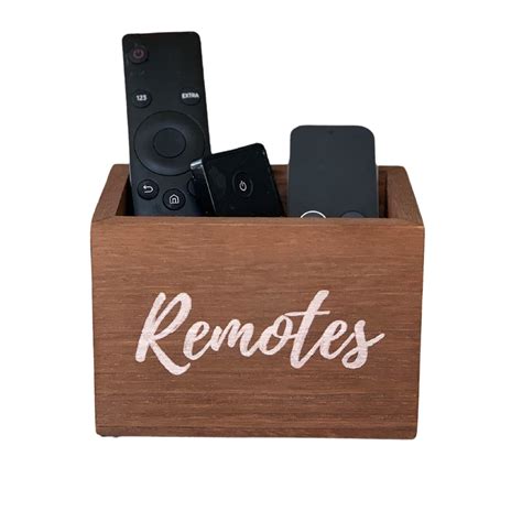Buy Farmhouse Remote Control Holder Wooden Tv Remote Caddy For Any