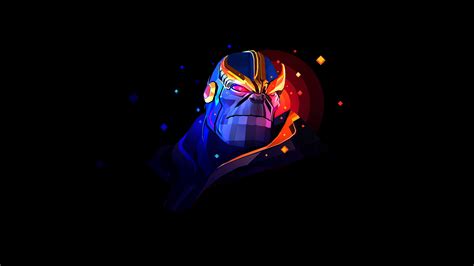 Thanos Neon Wallpapers Wallpaper Cave