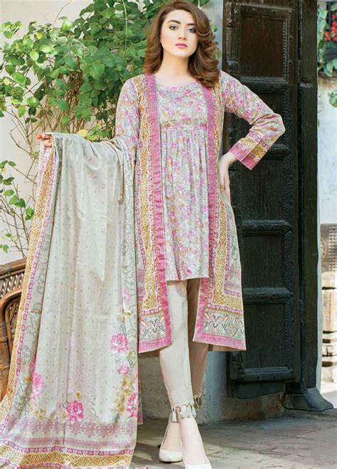 Five Star Printed Lawn Unstitched 3 Piece Suit Fs19 L3 1007b Spring Summer Collection