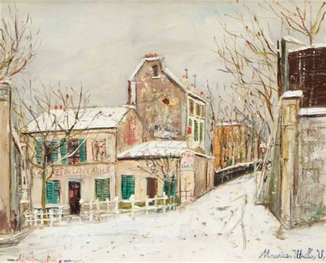 Maurice Utrillo Le Lapin Agile Sous La Neige Circa 1930 Mutualart