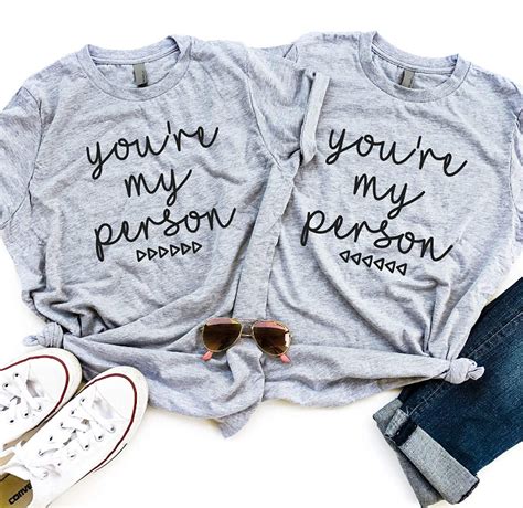 Best Friends Matching Shirt Ts Youre My Person Bff T Shirt Tops