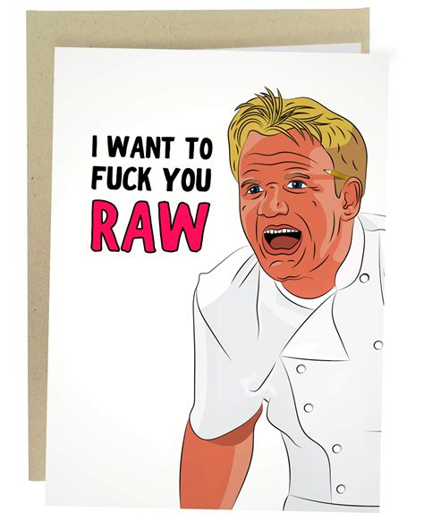 Buy Sleazy Greetings Funny Chef Gordon Ramsay Valentines Day Card