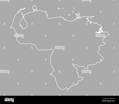 Map Of Venezuela Stock Photo Alamy