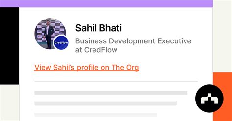 Sahil Bhati Business Development Executive At Credflow The Org