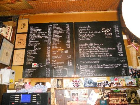 Menu Board Picture Of Cafe Bern Amsterdam Tripadvisor