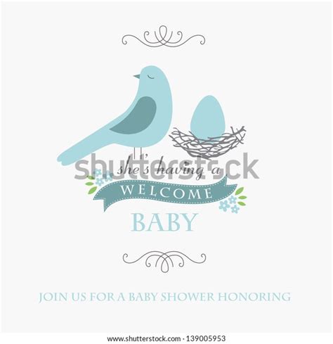 Welcome Baby Card Design Vector Illustration Stock Vector Royalty Free