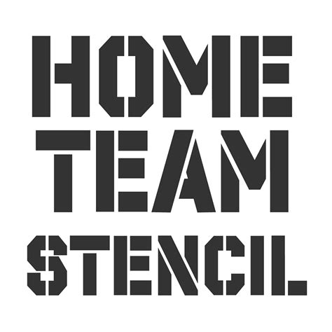 Home Team Stencil Bold Sports Block Font — Blush Font Co