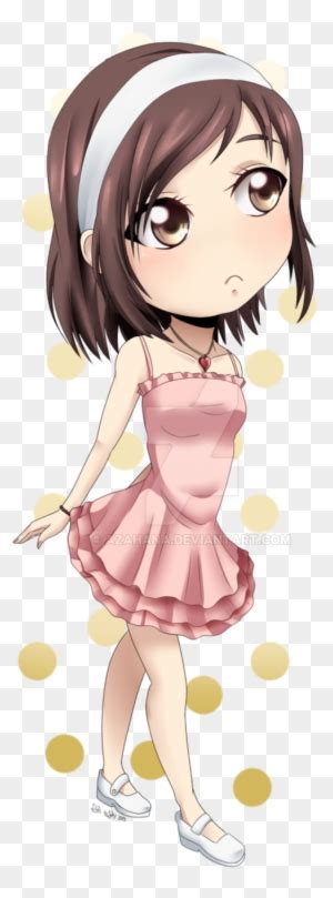 Cute Brown Hair Chibi Girl Free Transparent Png Clipart Images Download