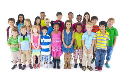 Group Of Diverse Cute Children Stock Photo Image Of Friendship