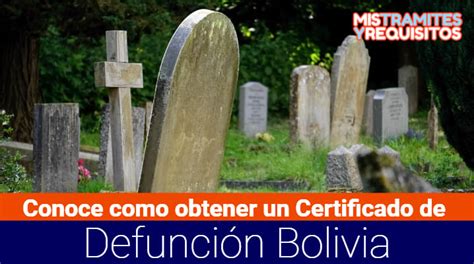Como Obtener Un Certificado De Defunción Bolivia 2024