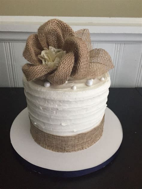 Rustic Wedding Cake Burlap Burlap Wedding Cake Rustic Wedding Cake Cake
