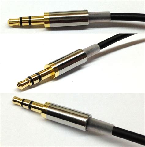 Gold 3 Pole 35mm Male Repair Headphone Jack Plug Metal Audio Soldering