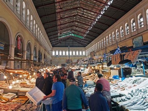 Athens Fish Markets Greece Editorial Photo Image Of Markets Local