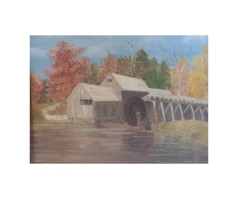 Water Mill Painting By Claudine Piccioni Fine Art America