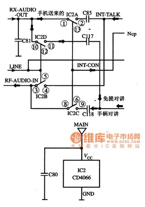 Cd4066 4 Channel Electronic Switch Integrated Circuit Controlcircuit