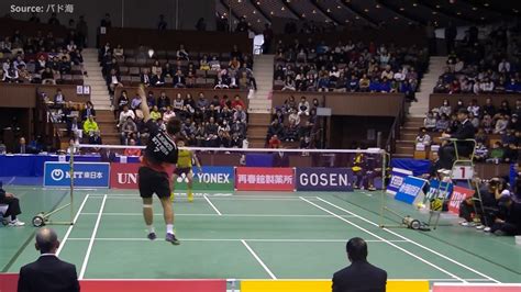 Kento momota smash kento momota backhand kento momota trick shot pls like & sub! Kento Momota Smash | Sho Sasaki can't defense | Kento ...