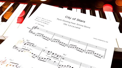 City Of Stars Ostla La Land Piano Sheet Music Youtube