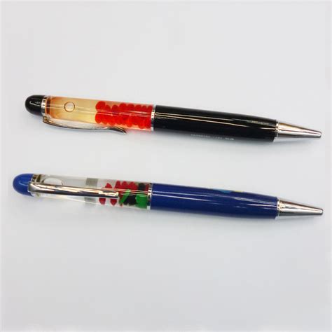 Metal Pens With Custom Floating Objects In Water Promotional Pens