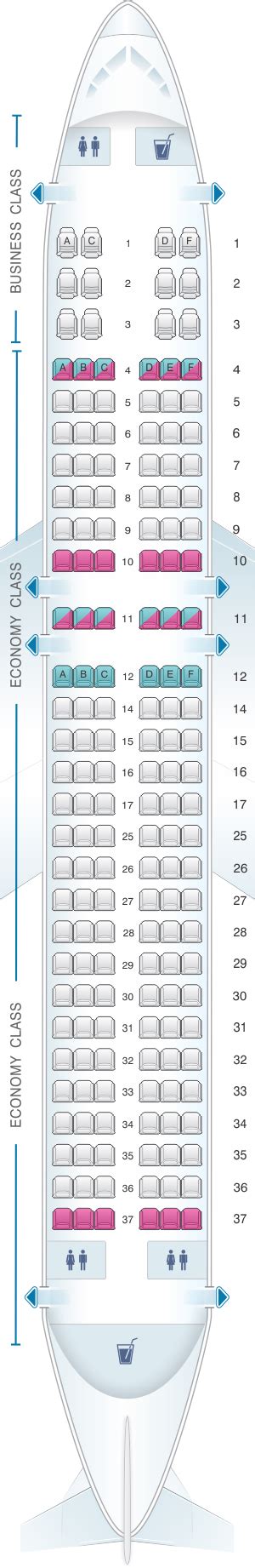 Seat Map Edelweiss Air Airbus A320
