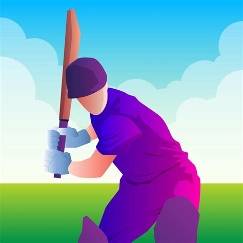 Batsman Playing Cricket Championship Sports 427018 Vector Art At Vecteezy