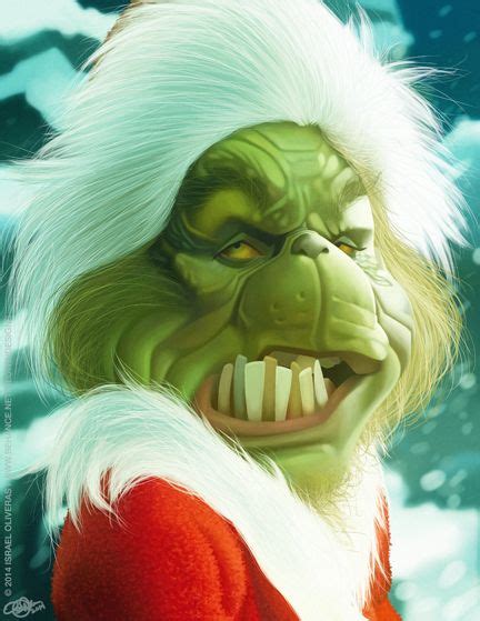 The Grinch Grinch Scary Christmas Caricature