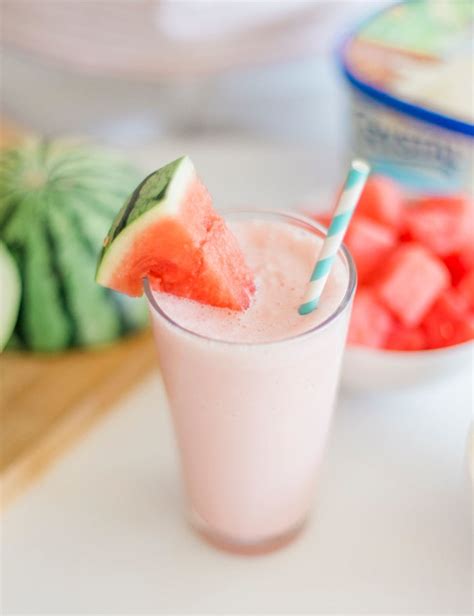 Watermelon Milkshake Summer Dessert