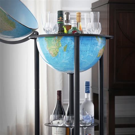 Replogle Globes Empire Bar Globe Blue Ocean Replogle Globes