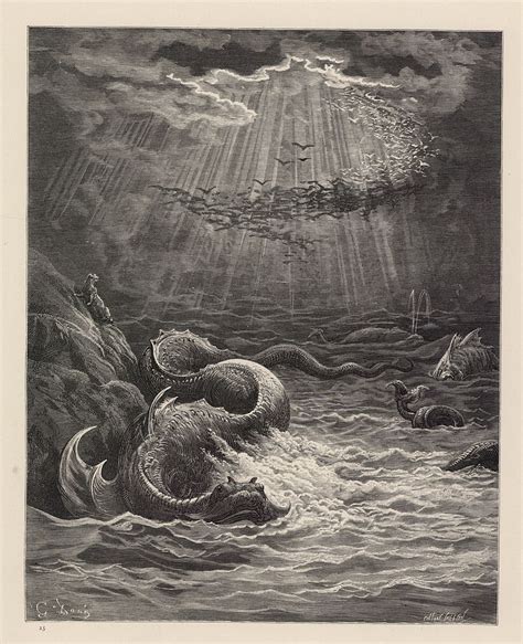 Dragon At Sea By Paul Gustave Doré B 1832 Jan6 1888 Jan23 D 56