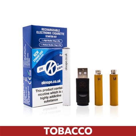 Ok Vape Rechargeable Tobacco Starter Kit Health And Care