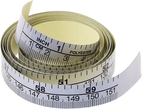 1 M Mentin Self Adhesive Tape Measure From Left To Right Inch And