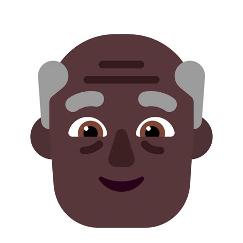 Old Man Flat Dark Icon Fluentui Emoji Flat Iconpack Microsoft