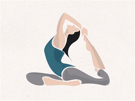 Yoga Illustration Project On Behance