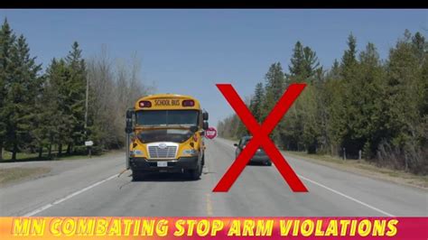 Minnesota Combating School Bus Stop Arm Violations Youtube