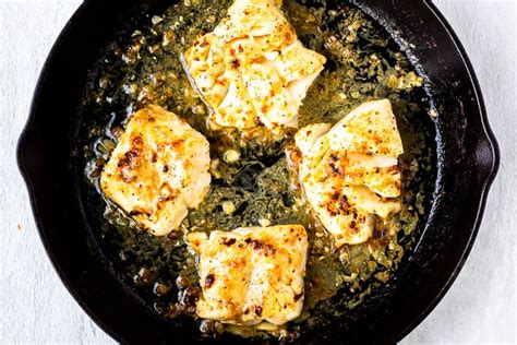Broiled Cod With Lemon Garlic Butter Sauce Delicious Little Bites