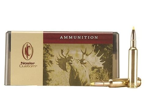 Nosler Custom Ammo 270 Weatherby Mag 140 Grain Ballistic Tip Box Of 20