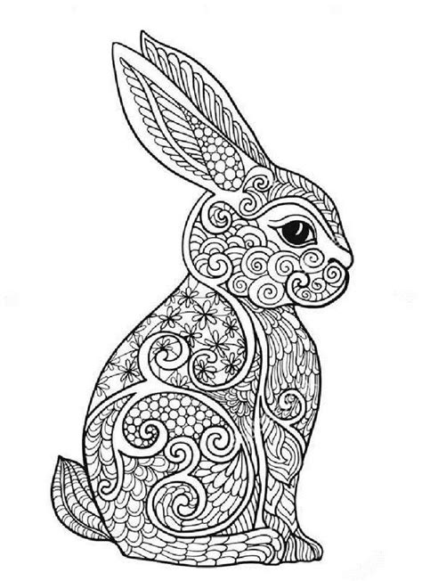 Rabbit Art Therapy Coloring Pages Bunny Coloring Pages Animal