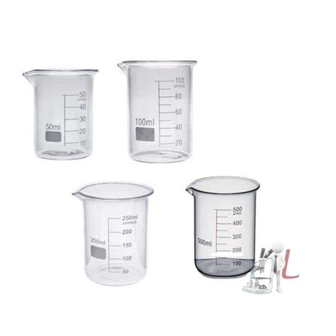 Borosilicate Glass Beaker 50ml 100ml 250ml 500ml [combo Of 4 Beakers] At Rs 320 00 Beker