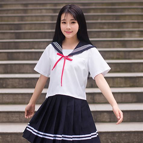 Japanese School Sailor Uniform Fashion Navy Sailor School Uniforms For