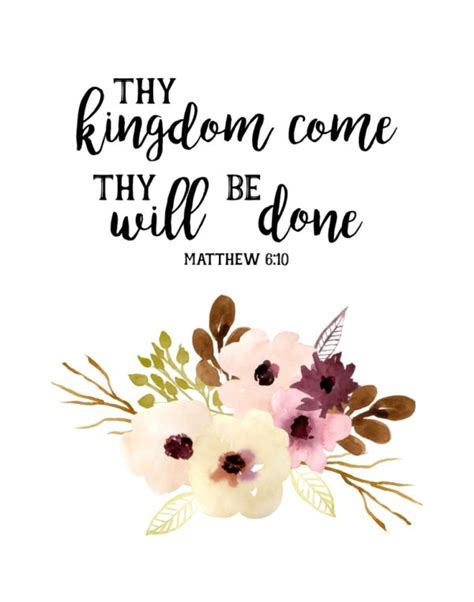 Thy Kingdom Come Thy Will Be Done Matthew 610 Seeds Of Faith